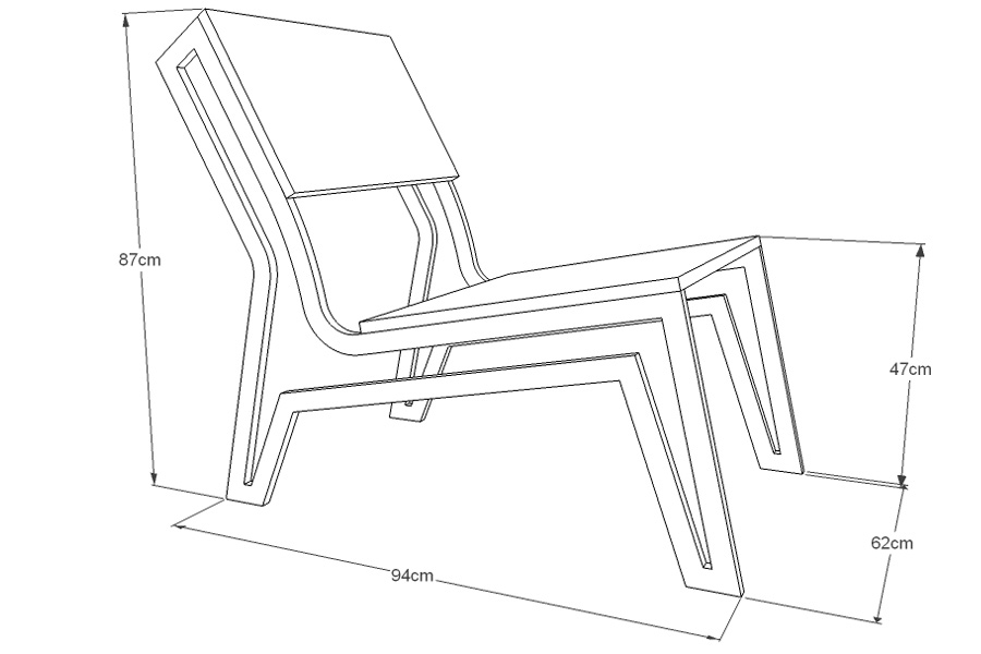 Чертежи коленного стула для изготовления из металла